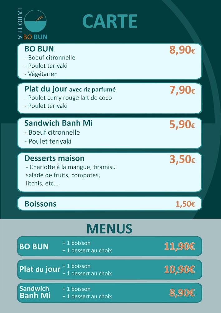 La Boîte à Bo Bun - Menu Image 3